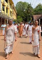 Inauguration of new guest house at Shirali by H H Swamiji (10 April 2025)